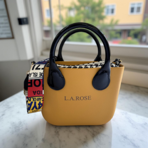 Eva super mini Mustard, black with hounds tooth
