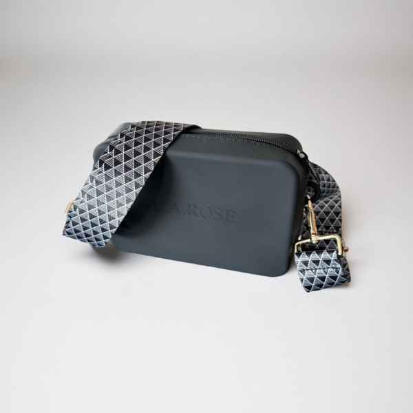 Silicone Mini Black with Black and White