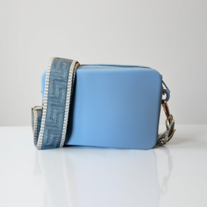 Silicone Mini Denim blue with blue and beige 1