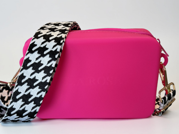 Silicone Mini Hot Pink with hounds tooth - Image 2