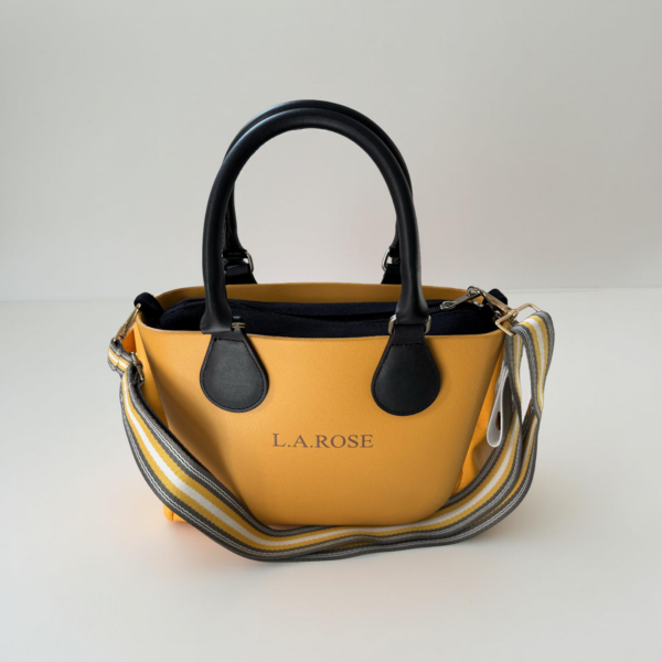 Super mini Mustard with black and yellow grey straps - Image 2