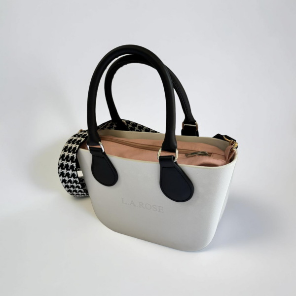 Eva super mini White , black with salmon inner - Image 2