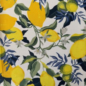Navy, green lemons