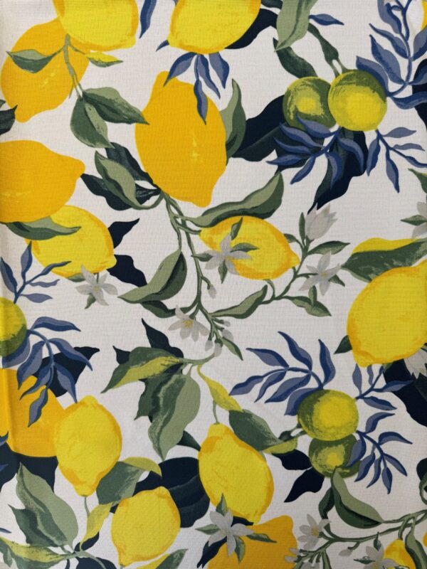 Navy, green lemons