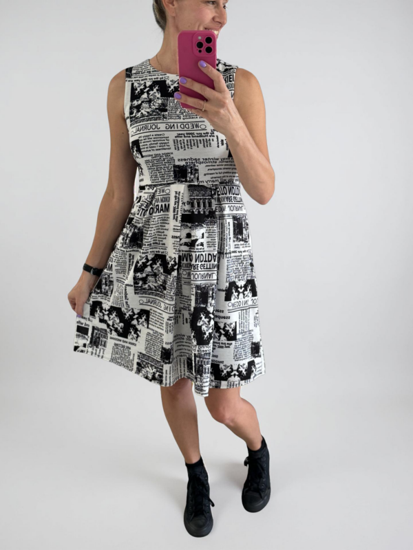 Suzi dress Newspaper print #2