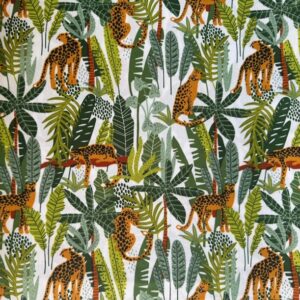 White jungle Table Cloth