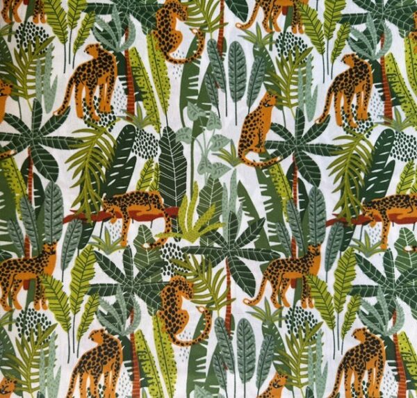 White jungle Table Cloth