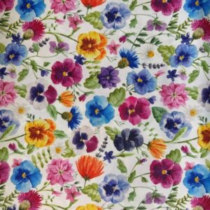 White petunia field Table Cloth