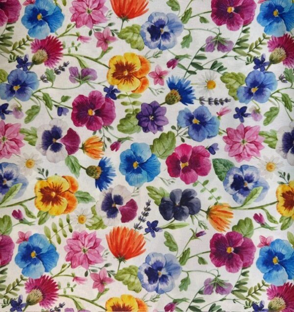 White petunia field Table Cloth